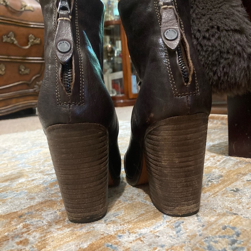 Rag & Bone Newbury Brown Ankle Boots - Picture 3 of 8